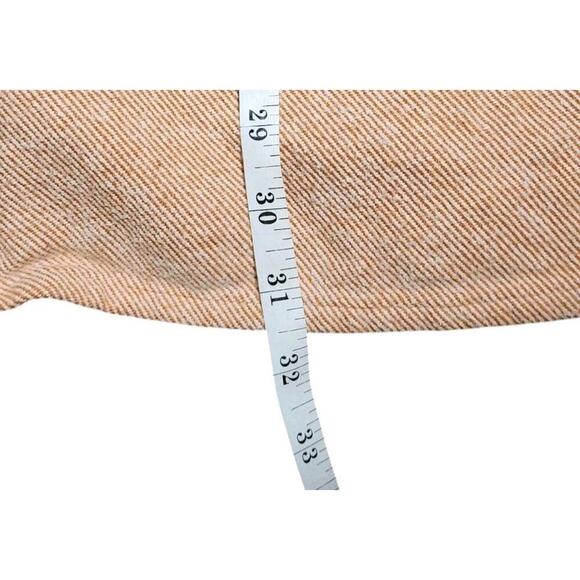 Lane Bryant Shacket Jacket Shirt Top Cotton Pockets Orange White Ladies 22/24 - Picture 5 of 9